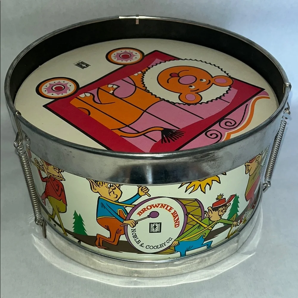 Vintage Circus Lion Drum Toy - Picture 3 of 6